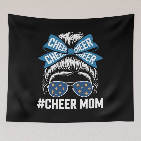 Item preview, Cheer Mom Sports Fan Bow Sunglasses Cheerleading Support designed and sold by RonnasJackson.