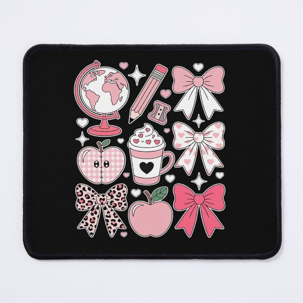 Item preview, Coquette Pink Bow Ribbons Apple Book Teacher Valentine's Day designed and sold by RonnasJackson.