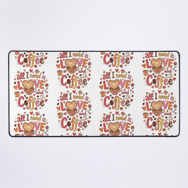 Item preview, All I Need Is Love and Coffee – Cute Valentine Coffee Illustration designed and sold by Lulunza.