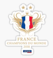 France Champion Du Monde 2018 • Les Bleus • Football World Cup Champion 2018 ID 9-3 Sticker
