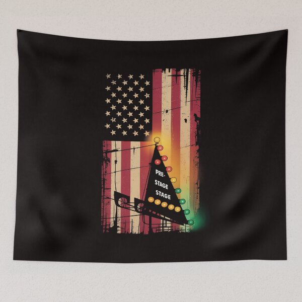 Item preview, Drag Racing Race Car American Flag designed and sold by RONALPARAD.