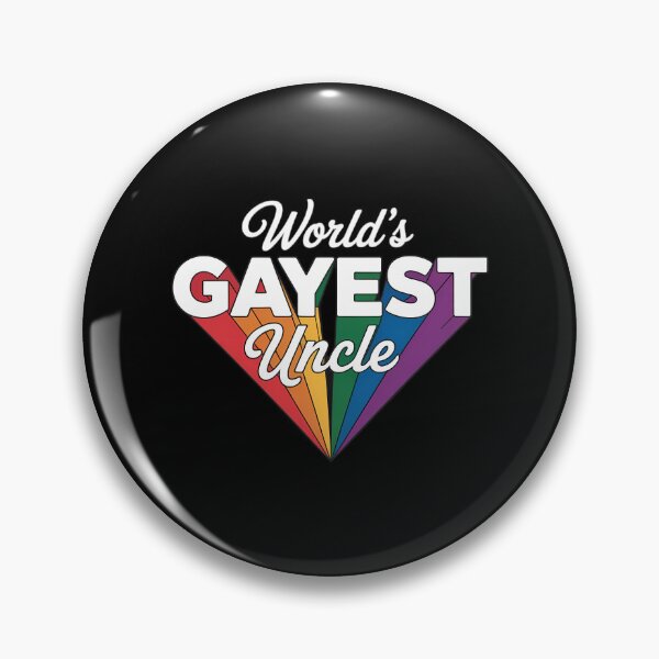 Item preview, World's Gayest Uncle LGBT Pride Guncle - Proud Gay Uncle designed and sold by Morphologiona.