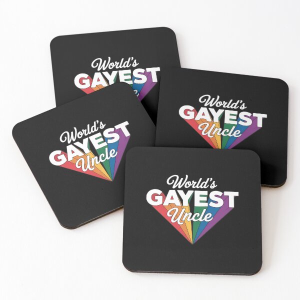Item preview, World's Gayest Uncle LGBT Pride Guncle - Proud Gay Uncle designed and sold by Morphologiona.