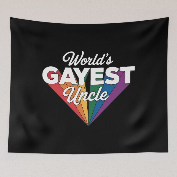 Item preview, World's Gayest Uncle LGBT Pride Guncle - Proud Gay Uncle designed and sold by Morphologiona.