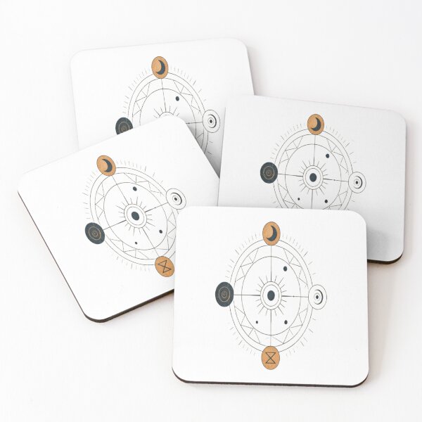 Item preview, Celestial Mandala – Mystical Symbols in Circular Alignment on Parchment designed and sold by Cristhian Almanza.