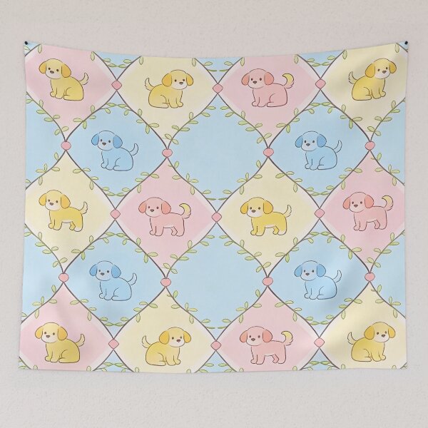 Item preview, A Puppy Pattern Delight designed and sold by Boundless PixelForge.
