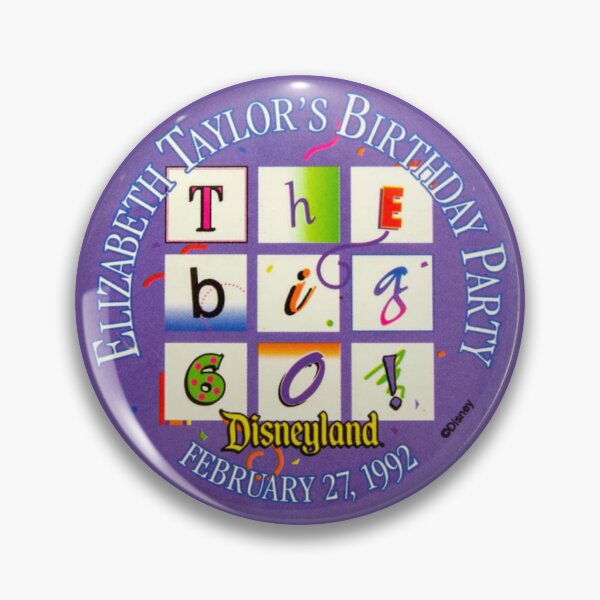 Item preview, Elizabeth Taylor’s Birthday Party Pin, 1992 designed and sold by Cuttintees.