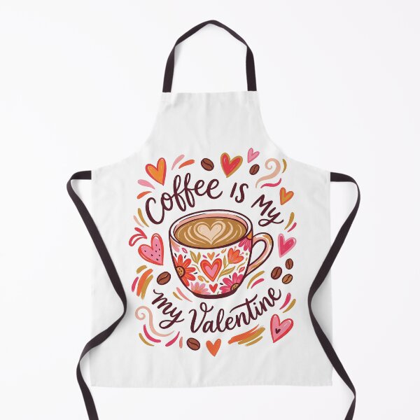 Item preview, Coffee Is My Valentine – Romantic Coffee Art with Hearts designed and sold by Lulunza.