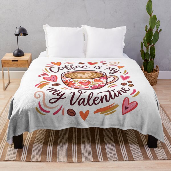 Item preview, Coffee Is My Valentine – Romantic Coffee Art with Hearts designed and sold by Lulunza.