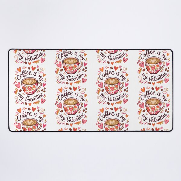 Item preview, Coffee Is My Valentine – Romantic Coffee Art with Hearts designed and sold by Lulunza.