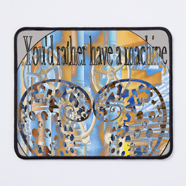 Item preview, You’d Rather Have a Machine 2 • Tech-Emotive Surreal Art Illustration designed and sold by Brooklyn Hearty.