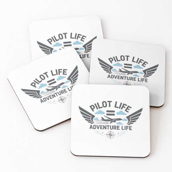 Item preview, Pilot Life = Adventure Life – Aviator & Aviation T-Shirt Design designed and sold by Muzgle.
