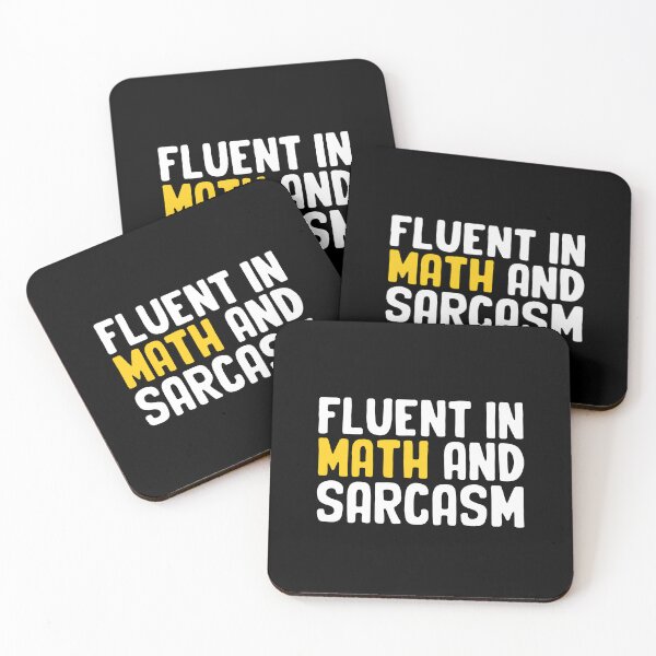 Item preview, Fluent in Math and Sarcasm designed and sold by NQArtist.