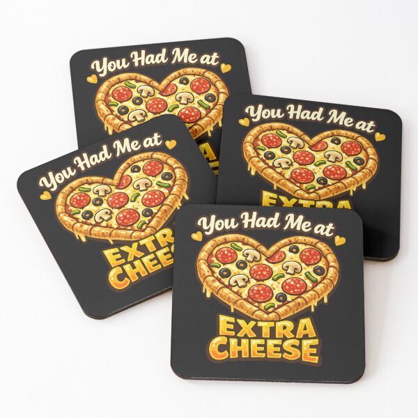Item preview, You Had Me at Extra Cheese – Funny Valentine Pizza Design designed and sold by Laughprints.