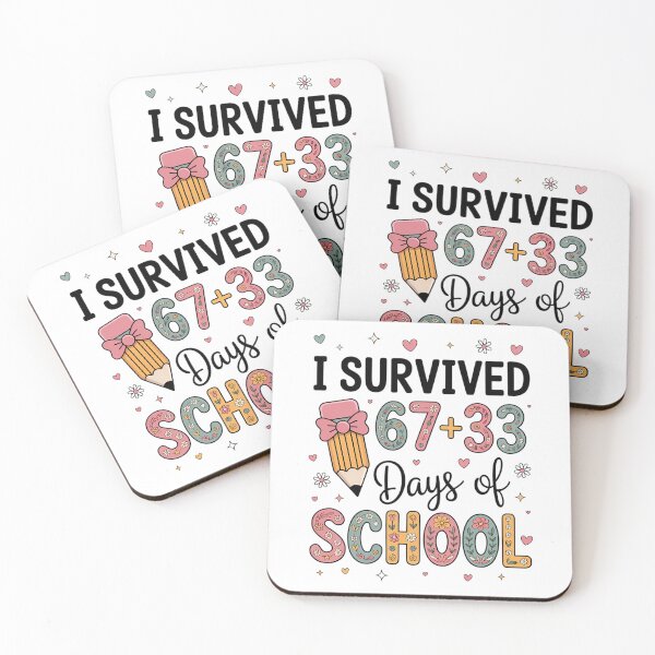 Item preview, I Survived 67+33 Day of School Teacher 100 Days of School designed and sold by JonathalIngham.