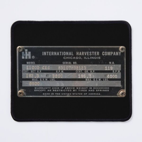 Item preview, International Harvester Build Plate No Shadow designed and sold by TeesbyAharon.