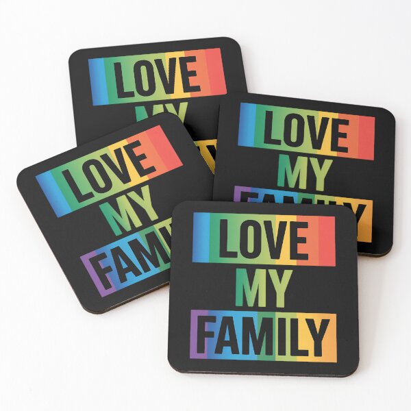 Item preview, Love My Family Gay Pride LGBT Support Funny designed and sold by JonathalIngham.