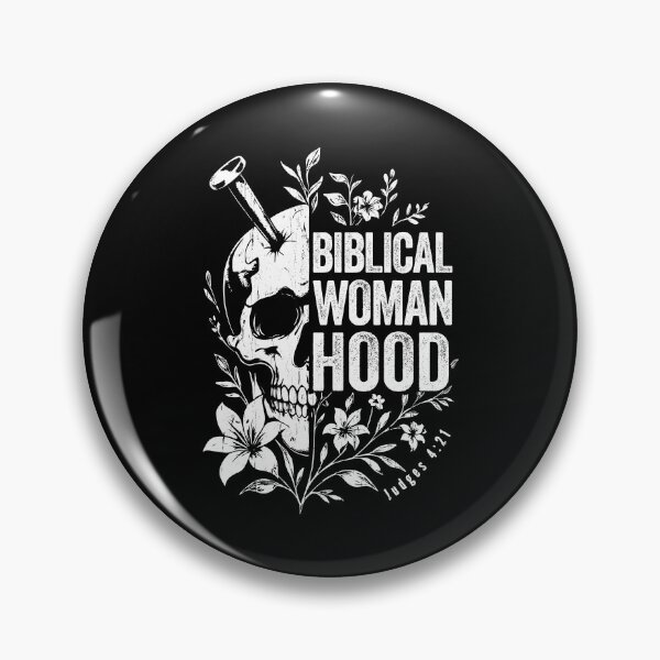 Item preview, Biblical Womanhood Skull Flower Judges 4-21 Woman Christian designed and sold by Torionrad.