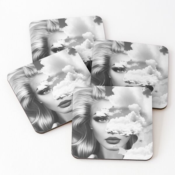 Item preview, Black & white Clouds designed and sold by Art By  FRANchessca.