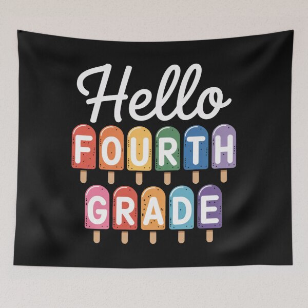 Item preview, Hello Fourth Grade First Day Cute Back To School designed and sold by JenniferHoust64.