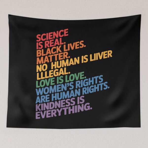 Item preview, Science is Real Black Lives Matter Rainbow LGBT Pride designed and sold by JonathalIngham.