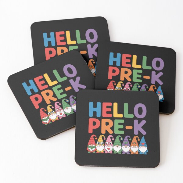 Item preview, Hello Pre-K Teacher Student Back To School Gnomes designed and sold by JenniferHoust64.