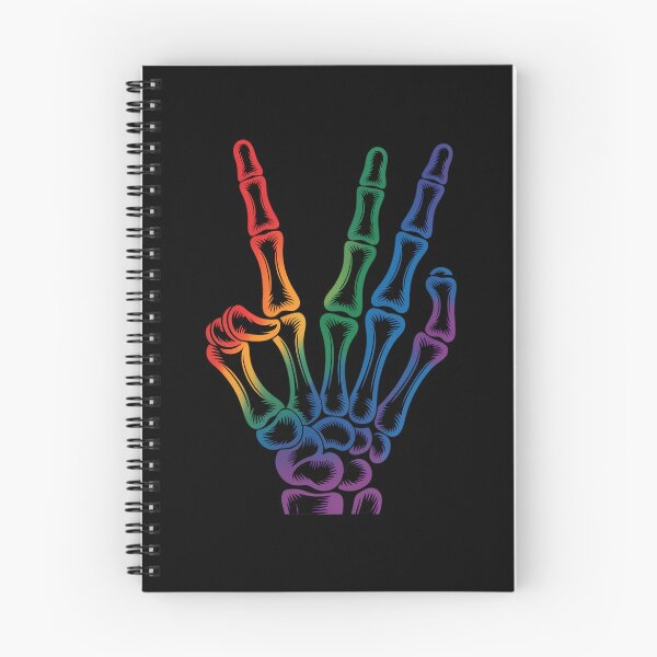 Item preview, Skeleton Rock Hand LGBT-Q Gay Pride Rainbow Flag Ally designed and sold by JonathalIngham.