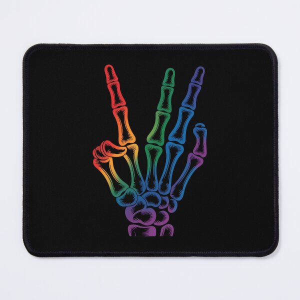 Item preview, Skeleton Rock Hand LGBT-Q Gay Pride Rainbow Flag Ally designed and sold by JonathalIngham.