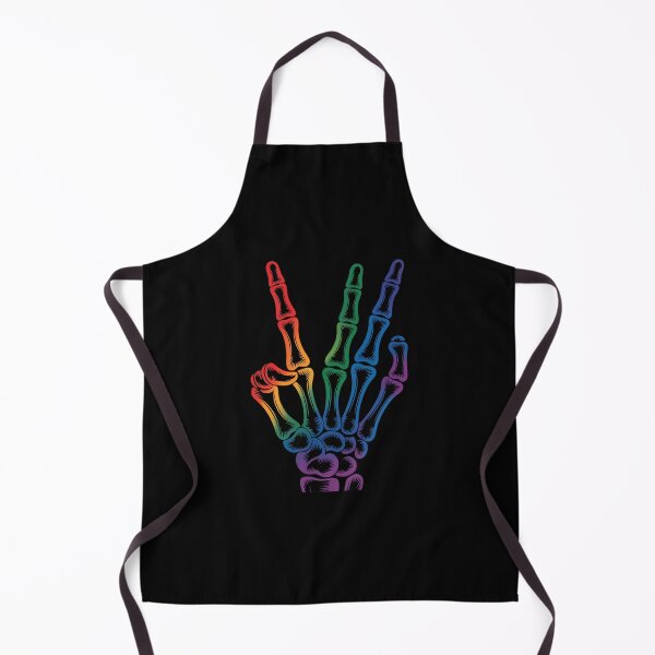 Item preview, Skeleton Rock Hand LGBT-Q Gay Pride Rainbow Flag Ally designed and sold by JonathalIngham.