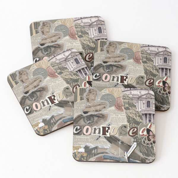 Item preview, Confused – Vintage Collage of Modern Chaos designed and sold by Gusferdesign.