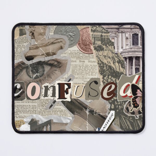 Item preview, Confused – Vintage Collage of Modern Chaos designed and sold by Gusferdesign.