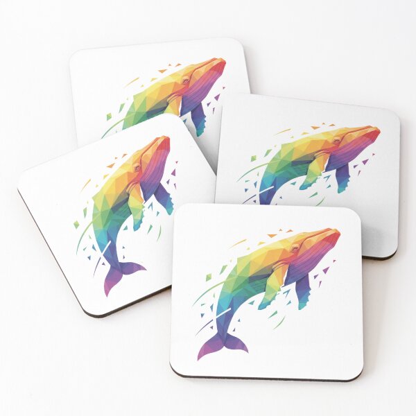 Item preview, Rainbow Whale Geometric Explosion designed and sold by bsbd-action.