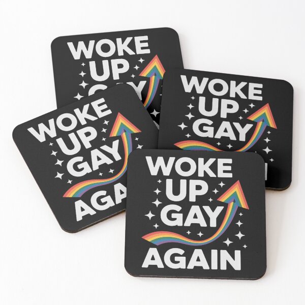 Item preview, LGBT Pride Rainbow Woke Up Gay Again designed and sold by JonathalIngham.