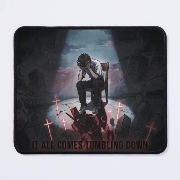 Item preview, Tumbling Down – Evangelion Introspective Art Poster designed and sold by Tamer ⭐⭐⭐⭐⭐.