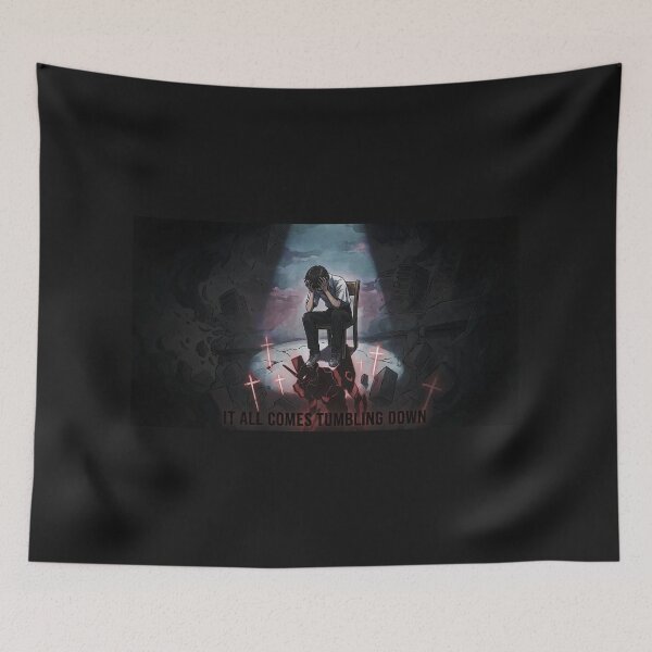 Item preview, Tumbling Down – Evangelion Introspective Art Poster designed and sold by Tamer ⭐⭐⭐⭐⭐.