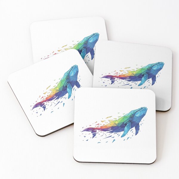 Item preview, Polygonal Whale in Colorful Gradient designed and sold by bsbd-action.