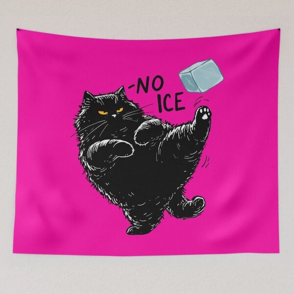 Item preview, Cat Says NO ICE designed and sold by KilkennyCat Art.