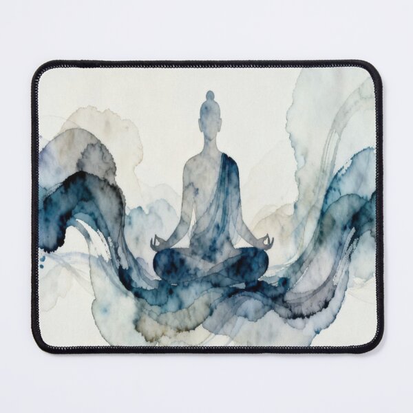 Item preview, Watercolor Meditation Art – Minimal Zen Spiritual Illustration designed and sold by Cristhian Almanza.