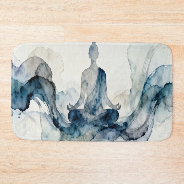 Item preview, Watercolor Meditation Art – Minimal Zen Spiritual Illustration designed and sold by Cristhian Almanza.
