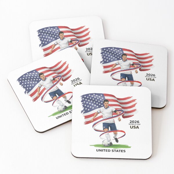 Item preview, American Soccer Pride: Dynamic USMNT Inspired Athlete Illustration designed and sold by positivitymed.