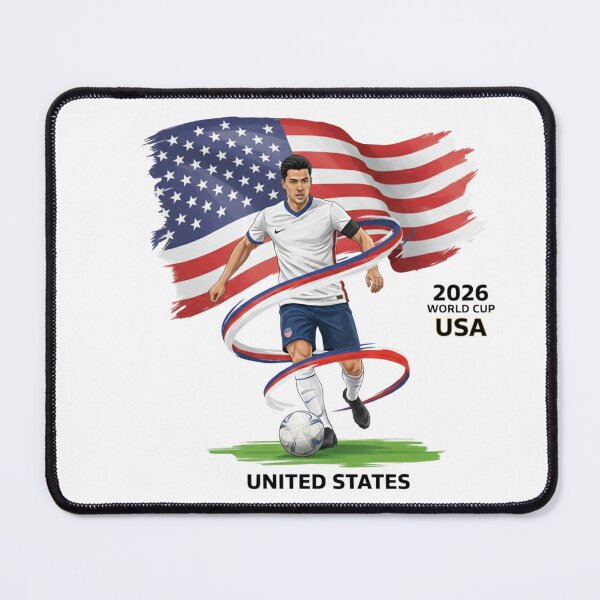 Item preview, American Soccer Pride: Dynamic USMNT Inspired Athlete Illustration designed and sold by positivitymed.