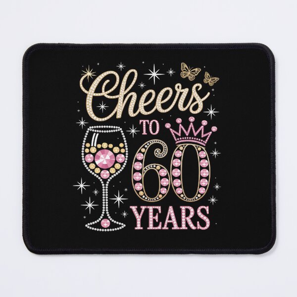 Item preview, Cheers to 60 Years Old 60th Birthday Party Women 60th Bday designed and sold by catsdothingz.