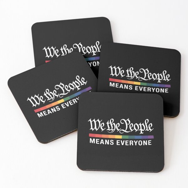 Item preview, We The People Means Everyone US Constitution LGBT Pride designed and sold by JonathalIngham.