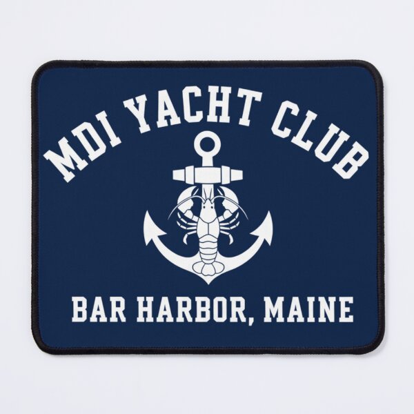 Item preview, Vintage MDI Yacht Club Bar Harbor Maine Lobster & Anchor Graphic designed and sold by Rhythm Thru Art .