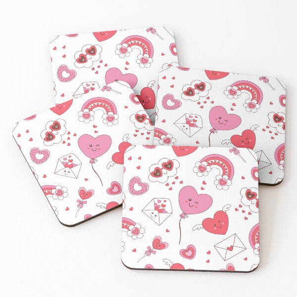 Item preview, Happy Heart Ballons with Love Letter and Rainbow  designed and sold by AnimaliaStar.