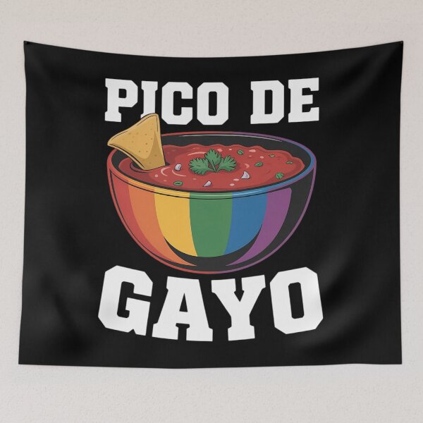 Item preview, Pico De Gayo Rainbow LGBT - Gay Pride Flag designed and sold by CruelShadesSt.