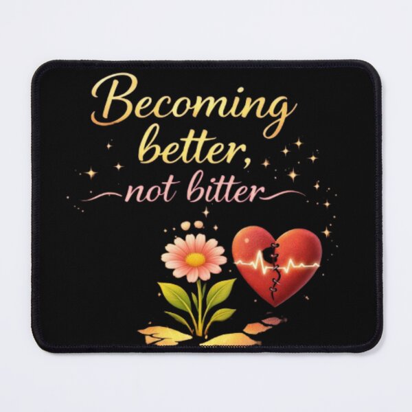 Item preview, Becoming Better, Not Bitter – Healing Growth Quote Sticker designed and sold by CutePearlStudio.