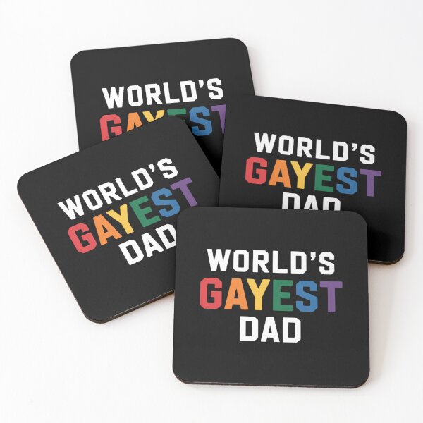 Item preview, Worlds Gayest Dad Cute Gay Pride LGBT Fathers Day designed and sold by CruelShadesSt.