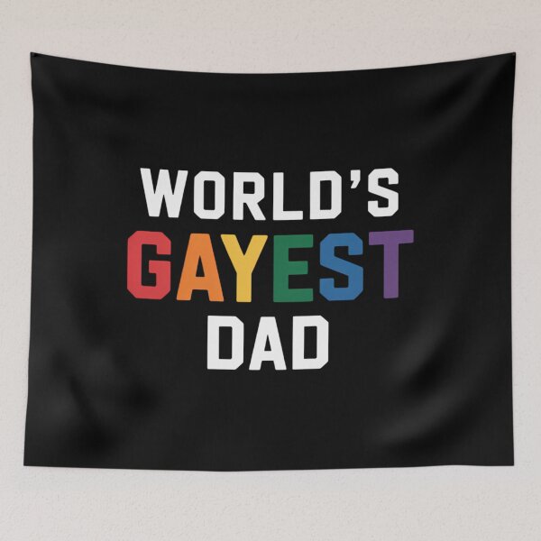 Item preview, Worlds Gayest Dad Cute Gay Pride LGBT Fathers Day designed and sold by CruelShadesSt.