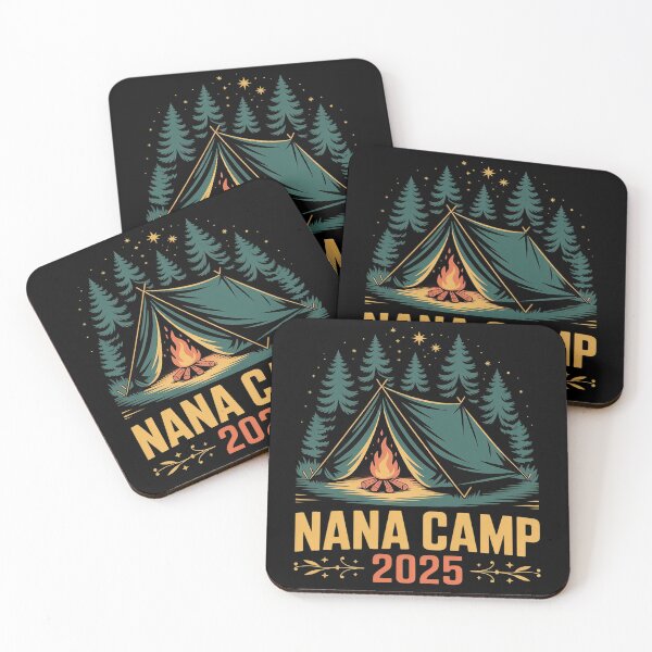 Item preview, Nana Camp 2025 Family Camping Campfire Trip Tent designed and sold by FluoroWave.